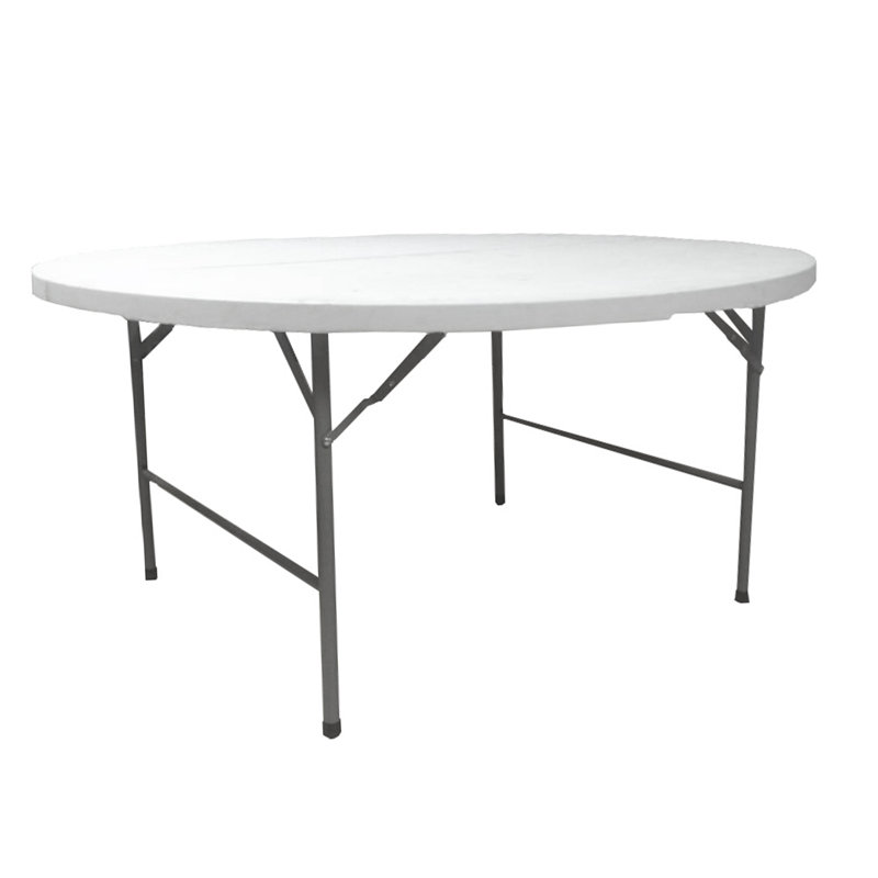 Round Folding Table, 74cm H x 122cm W x 122cm D