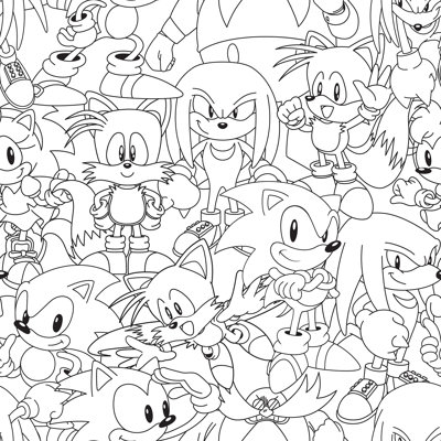 Papier peint adhésif Sonic The Hedgehog