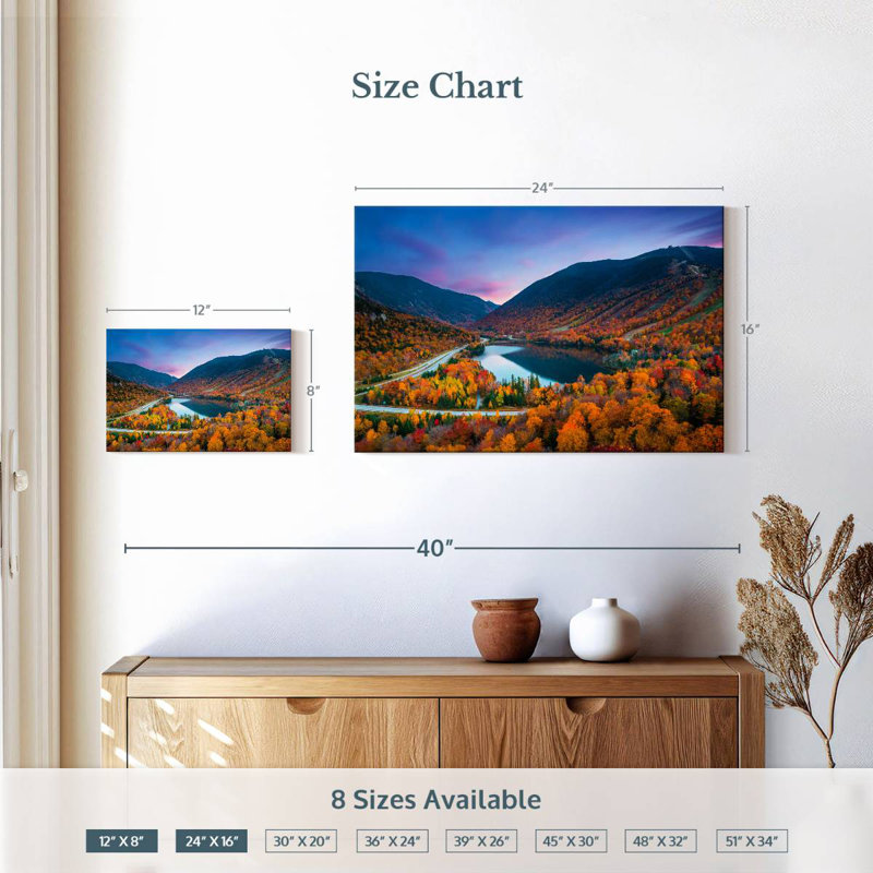 Alvord, automne dans le New Hampshire, H 16 po x l 24 po