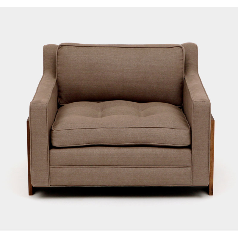 Tufted Armchair, Earth Velvet