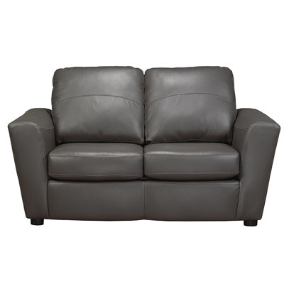 Lidiya Genuine Leather Flared Arm Sofa