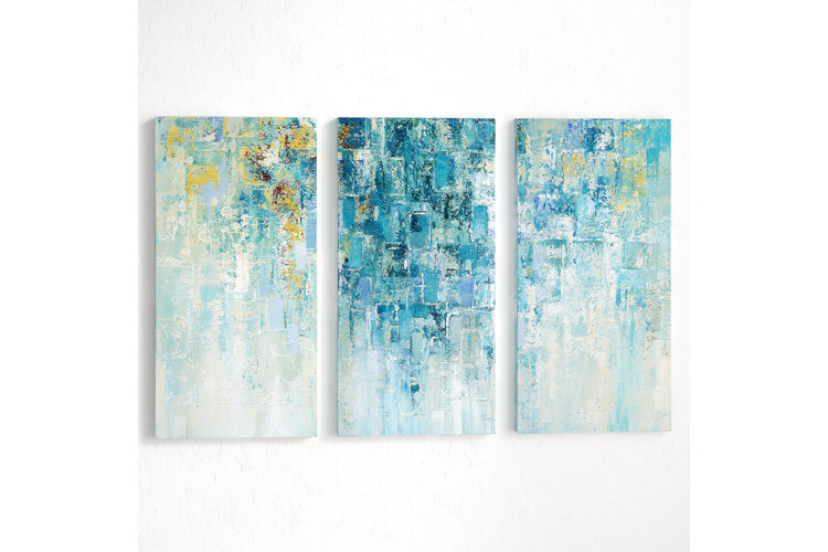 'I Love the Rain' - 3 Piece Wrapped Canvas Multi-Piece Image Print Set