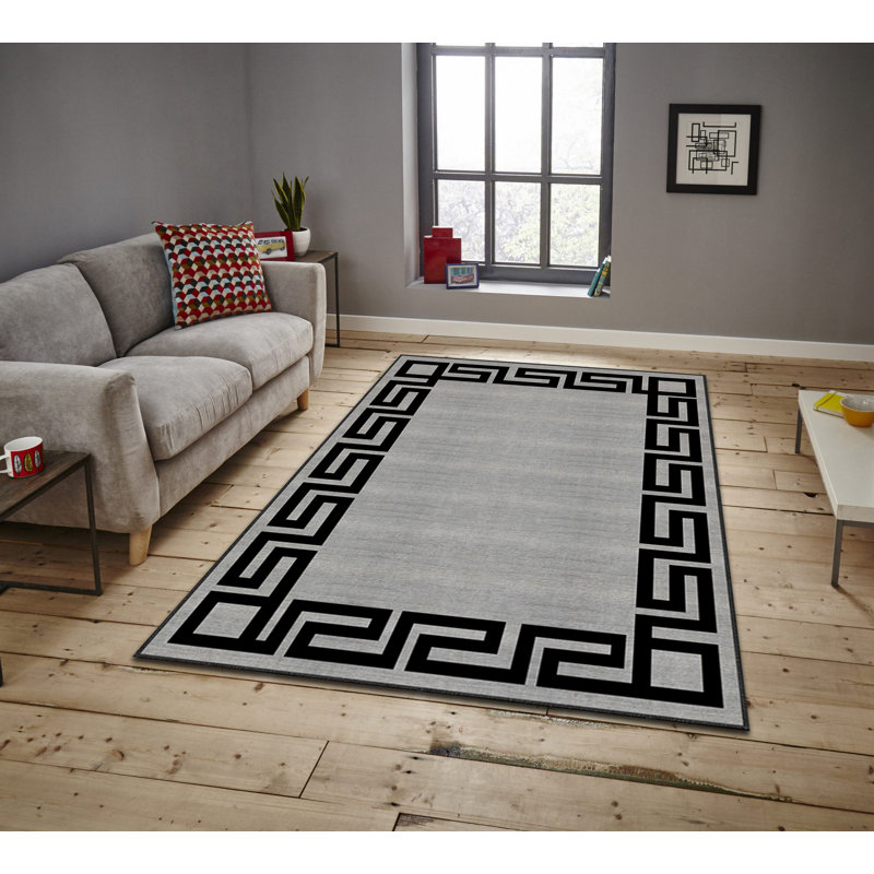 Luxurious Area Rug, 100% Polyester, 5.9 x 9.2 Feet | 740 g/m² Weight, Non-Slip Felt Dot Underside, Easy Clean Velvet Fabric, 0.08 in Pile Height | Machine Washable, Perfect for Living Room & Bedroom Décor