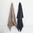 Stonewashed Boucle Cotton Blend Throw Charcoal