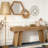 Farmhouse Narrow Entryway Table Behind The Couch