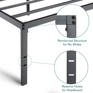 Latitude Run® 18.3'' Metal Bed Frame & Reviews 