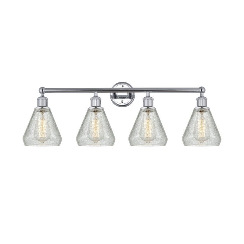 Éclairage pour meuble-lavabo 4 lumières Petronille, Chrome poli