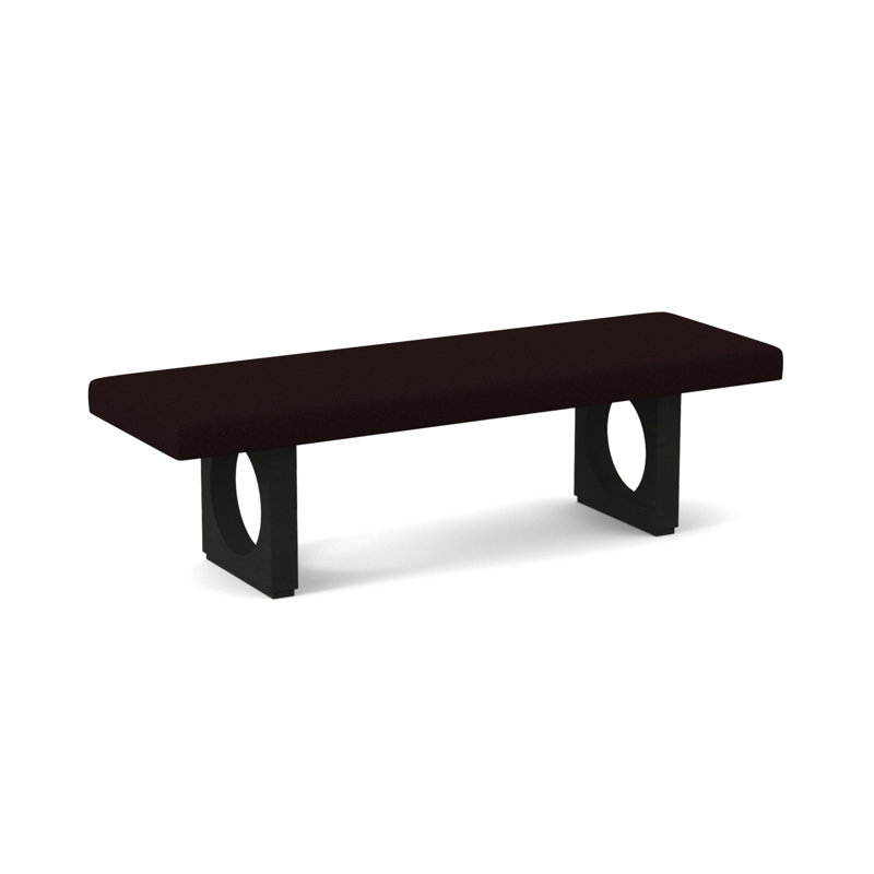 Void Upholstered Bench, Espresso, Edworth Ocean