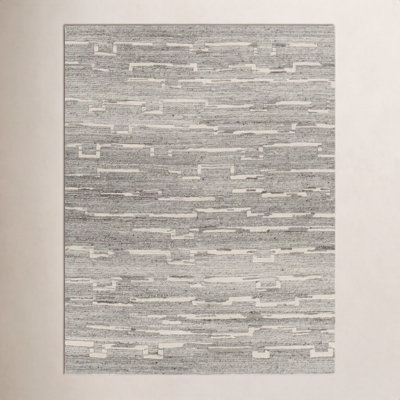 Penina Handmade Wool Gray/Brown Rug