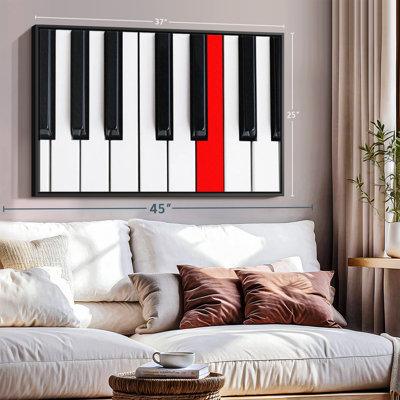 Piano Key Canvas Print