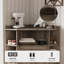 Tablette de rangement en coin Hendrikka avec ports USB-1819786975