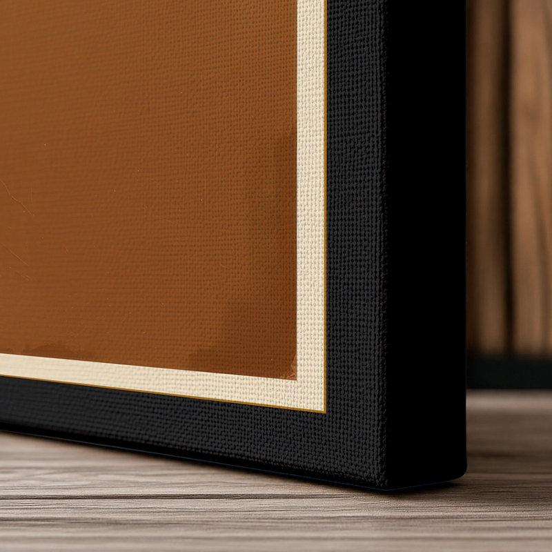 Geometric Forms Modern - Wrapped Canvas, 18x12 - 45.7 x 30.5 cm, Black Border