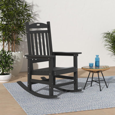 Chaise berçante d'extérieur surdimensionnée en plastique Adirondack