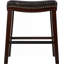 Tabouret de bar rembourré en polyuréthane avec garniture cloutée