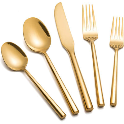 Premium Stainless Steel Flatware Set With Hexagon Handle, 40-Piece Cutlery Set For Everyday Dining And Special Occasions