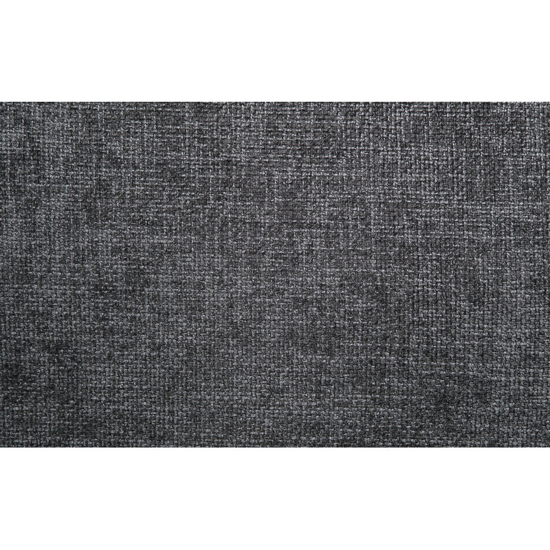 Canapé modulaire en chenille gris choisi avec coussins décoratifs et 2 repose-pieds