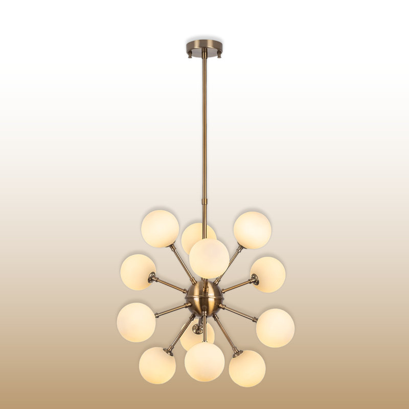 Lustre spoutnik 12 lumières, Rétro
