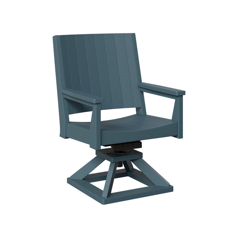 Chaise berçante berçante pivotante Berlin, Ardoise