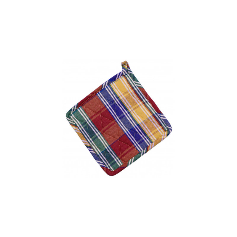 Gracie Oaks Kailiah Plaid Cotton Potholder Set