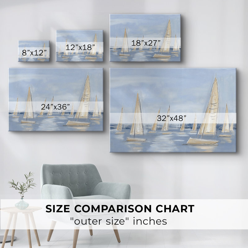 Nautical Series-VIII - Cavas enveloppés de galerie, 12 x 18