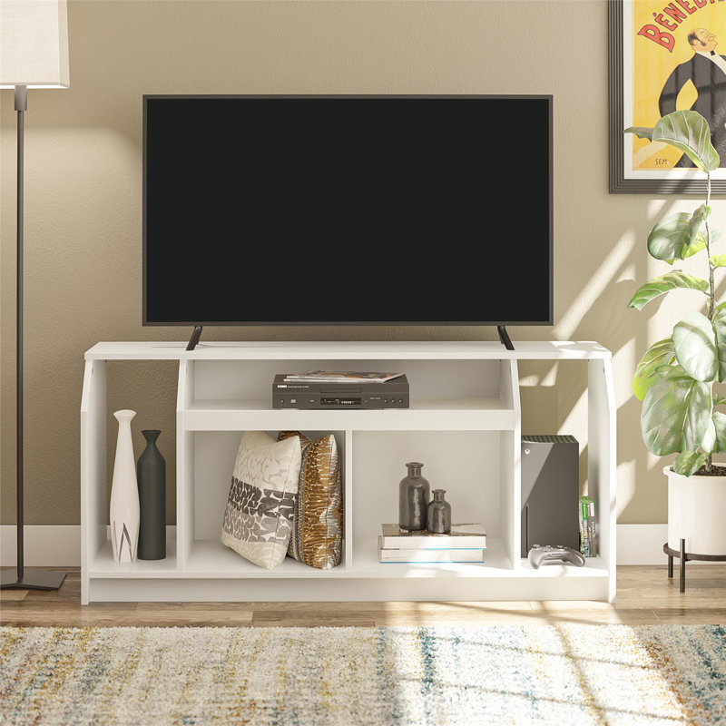 Meuble télé pour téléviseur de 58 po ou moins Emryn, Blanc