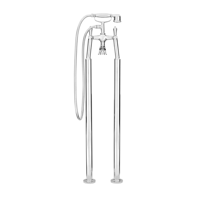 Floor Mounted Tub Spout, Polished Chrome