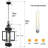 15'' Hardwired Outdoor Hanging Light