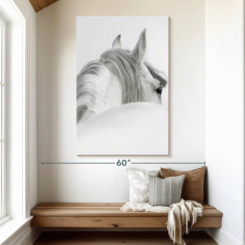 Brampt Gray Haired Horse, 51" H x 34" W