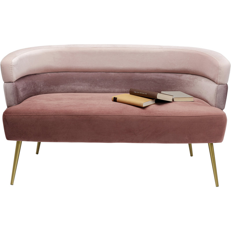 Sofa Sandwich 2-Seater, Pink, Gold