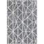 Tapis géométrique gris foncé / ivoire Oceola-1618047372