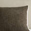 Édredon très grand avec motif chenille en tricot gaufré - 100%, brun, 2 taies décoratives, lavable à la machine, couleur brun textile, tissu douillet-117583519