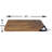 20" Wood Serving Tray With Metal Handle