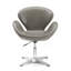 Fauteuil ballon pivotant rembourré en laine Raspberry-51336375