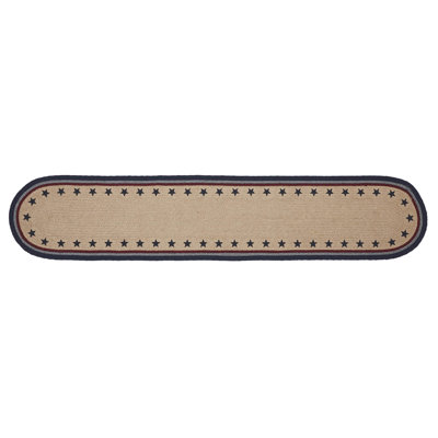 My Country Oval Runner Stencil Stars 12x60