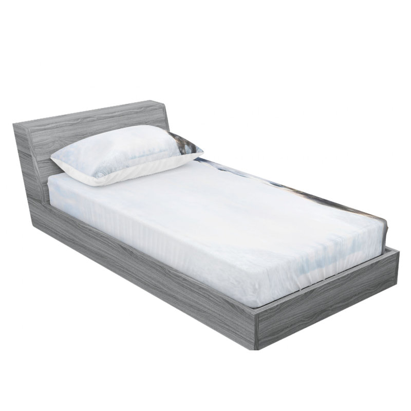 Microfiber Sheet Set, Twin Sheet + Fitted Sheet + 1 Pillowcase