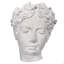 Petit vase mural en ciment 6,7 x 5,5 x 8,7 po Visage