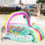 Piscine gonflable Rainbow Unicorn pour enfants avec glissade et arroseur pour les enfants
