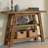 47.24" W 3-Tier Solid Wood Console Table-702159143