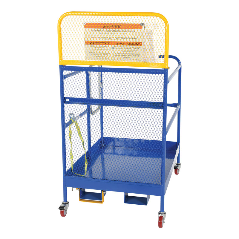 Work Platform Back Casters, 69.62" H x 36" W x 50.9375" D