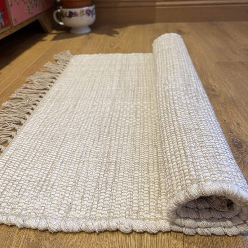 Edyta Cotton Hand Woven Area Rug, Runner 60 x 210cm
