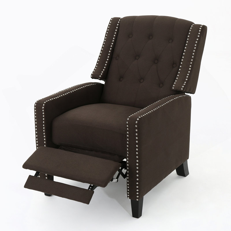 Chaise à dossier en tissu Classic Coffee