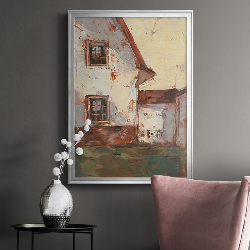 " Sunlit Barn I ", Silver, 36.5" H x 26.5" W x 1.25" D
