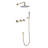10" Wall Mounted Dual Function Shower System With Handheld Spray-121576855