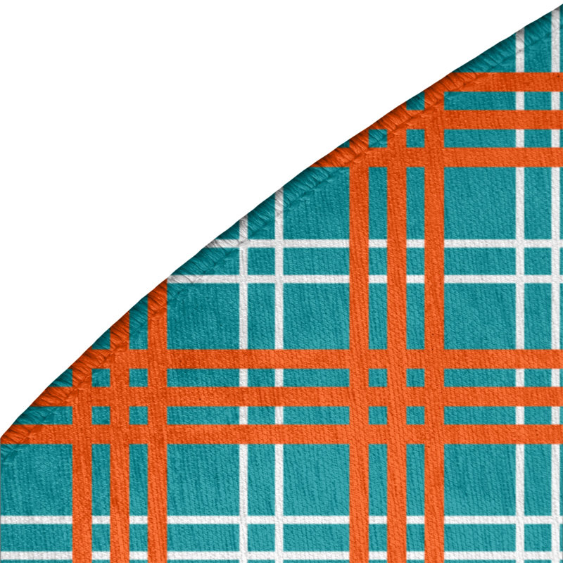 Plaid Indoor Rug, Round 5'