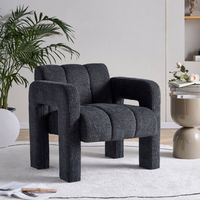 Fauteuil d'appoint rembourré Boucle