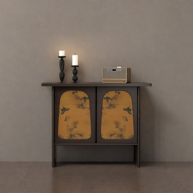Retro Console Table With Cabinet