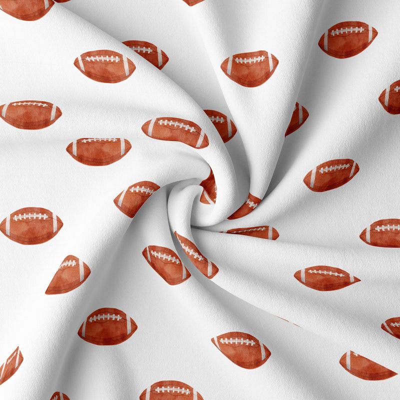 Football Sheet Set by Sweet Jojo Designs, Twin Sheet Set + 2 Fitted Sheets + 1 Pillowcase
