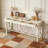 60''Acacia Veneer Console Table with 4 Spacious Drawers-1011810269