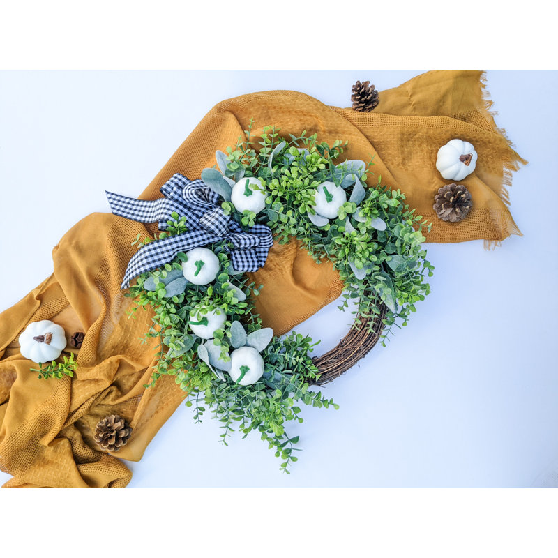 Handcrafted Faux 19'' Wreath