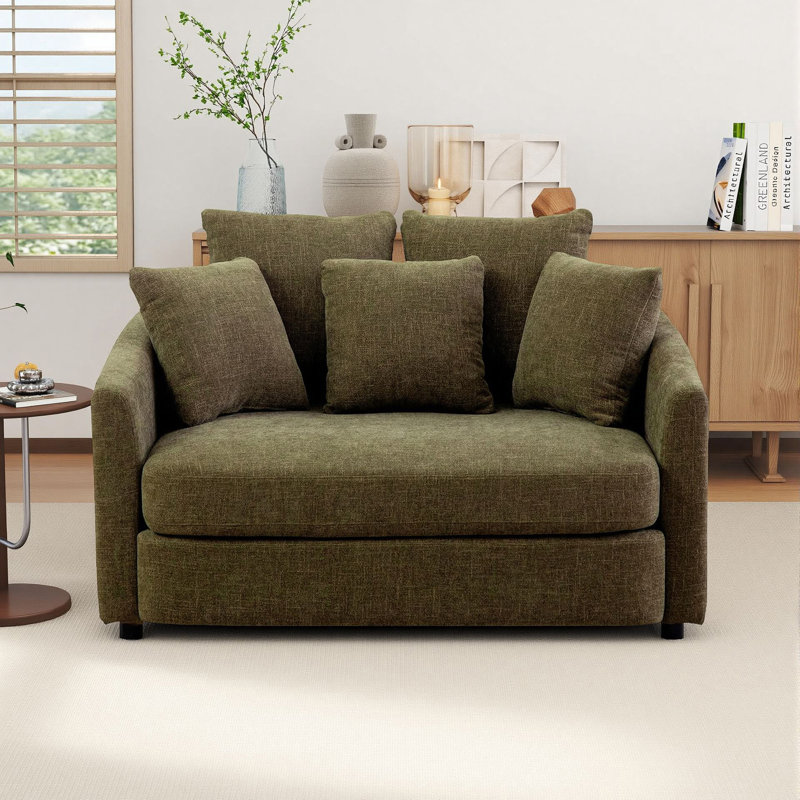 Fauteuil d'appoint Cozy Barrel, Vert